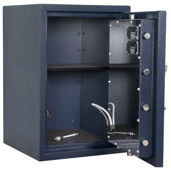 Rottner Wertschutzschrank EN 1 Exklusiv Titan Fire 65 Doppelbartschloss blau T06469